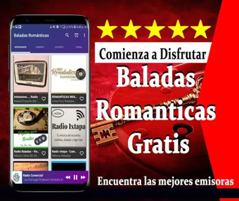 Baladas Romanticas Gratis android App screenshot 3